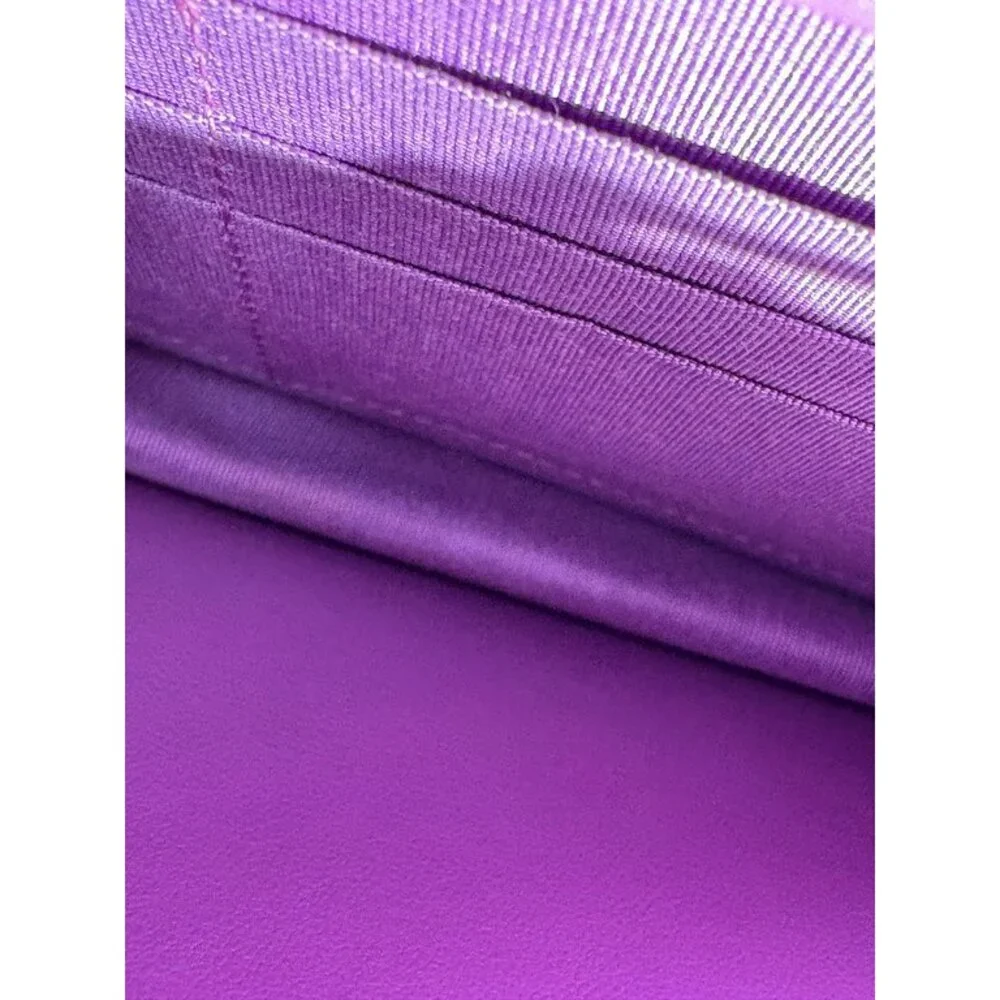 CHANEL Purple Caviar Boy WOC LGHW
